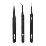iFixit Precision Tweezers Set - Extra Fine, Angled, and Blunt Tips