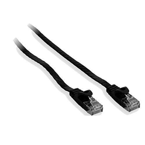 GEBL 30029 RJ45 UTP CAT 6 5M Flat Network Cable - Black