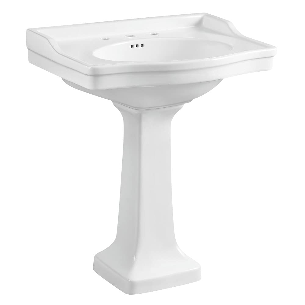 View 1 of **PEDESTAL ONLY** Fauceture VPB3308 Imperial Wall Mount Pedestal Sink, White