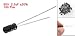 uxcell 100 Pcs 2.2uF 50V Radial Aluminum Electrolytic Capacitors 4x7mm