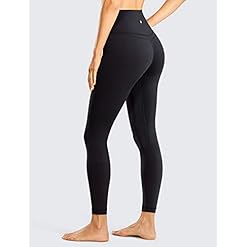 Alternative view of CRZ YOGA Women's Naked Feeling I High Waist Tight Yoga Pants Workout Leggings - 25 Inches Black-R009 12