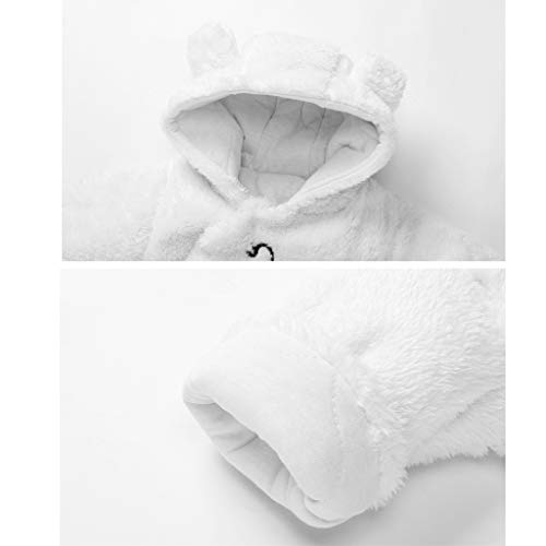 Baby Hooded Romper Winter Jumpsuit Flanel Outfits Jongens Meisjes Pyjama Peuter Onesie Footies Uitloper - Image 4