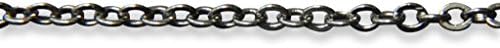 Gunmetal Black Nickel Replacement Necklace Chain 2.3 mm Diameter 18" 24" 32" Soldered Link Matching Lobster Clasp (32)