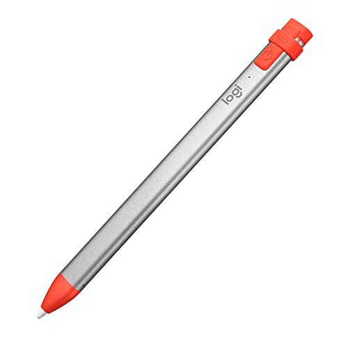 Logitech Crayon Digital Pencil for Education, digitaler Zeichenstift für alle ab 2018 veröffentlichten iPads mit Apple Pencil Technologie, Anti-Roll-D