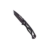 KingCamp Tactical Survival Multifunction Stainless Steel Folding Knife Liner Lock, Hollowing-Out Handle & Belt Clip for Outdoor Camping, Emergency
