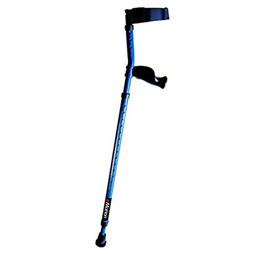 In-Motion Forearm Crutches with Spring Assist | Size Tall (4'9" - 6'3") | Metallic Blue