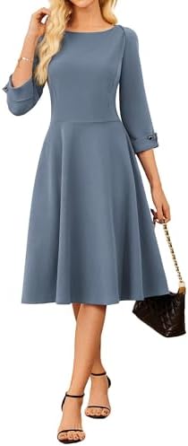 rekucci fit and flare dress Rekucci Women's Slimming Sleeveless Fit-and-Flare Tummy Control Dress-4 Magenta
