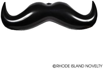 1 Dozen (12) Crazy Inflatable Mustaches (36") Party Decor / Favor / Moustache inflates / Giveaway / Toy