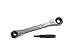 Yellow Jacket 60610 Hand, 3/16" to 3/8" Dr, 5-1/2" L Ratchet Wrench with Adapter primary