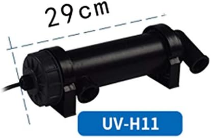 LoCbaT- Uv Sterilizer Lamp Light Water Cleaner Fish Tank Ultraviolet Filter Clarifier 5w 36w 19cm 37cm Aquarium Aquarium Lamp Pond Uv Water Head Pond Uv Lotto Filte