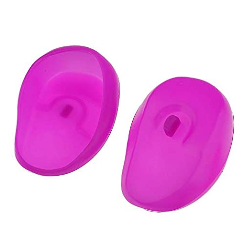 8 Pieces Reusable Silicon Ear Protectors Salon Hairstyle Waterproof Ear Covers Fit for Hair Dye, Shower, Bathing Random Color