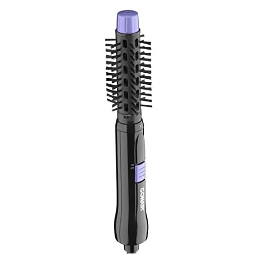 Conair 2-in-1 Hot Air Brush, Purple & Black