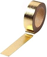 Syntego Solid Foil Washi Tape 15mm x 10m Gold Decorative Self Adhesive view 3