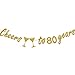 80th BIRTHDAY PARTY DECORATIONS - Glittery Gold Cheers to 80 Years Banner,Perfect Party Supplies 80th Anniversary Decorations for 80th Birthday