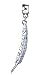 Official Harry Potter Jewellery Feather Quill Slider Charm