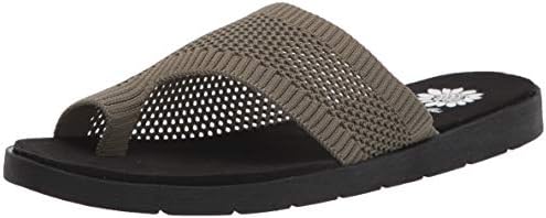 yellow box flat flip flops