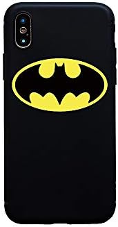 I Phone Case Marvel Super Hero Captain America Batman Strike Glass Cover Soft TPU Silicone Case for iPhone 7 Plus or 8 Plus (Batman/I Phone 7 Plus or 8 Plus)