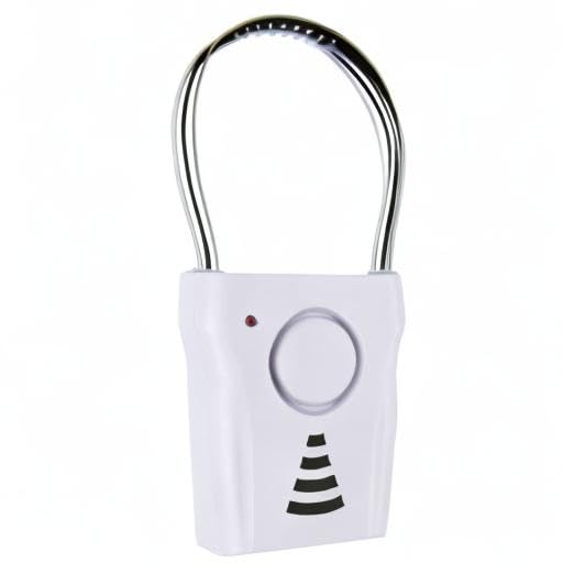 SABRE 110dB Door Handle Alarm, Extremely Loud Wireless Alarm Audible Up To 680 Ft Away, Hangs Off Door Knob or Handle, Vibration-Triggered Home Security Alarm, 3 Adjustable Settings, Great for Travel