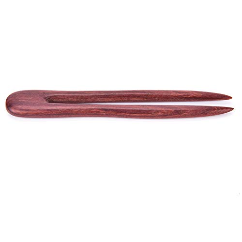 1 Pcs Handmade Carved Wood 2-Prong Hair Fork Vintage Style Hair Stick Wooden Hairpin by Team-Management - Thumbnail 7