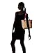 Coach 12cm Signature Zip Top Tote (Khaki & Cranberry)