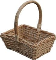 Childs Wicker Rectangle Shopping Easter Basket