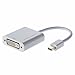 Cablecreation Gold Mini Displayport (Thunderbolt Port Compatible) to DVI Adapter Cable for Mac Book, iMac and More, White Color