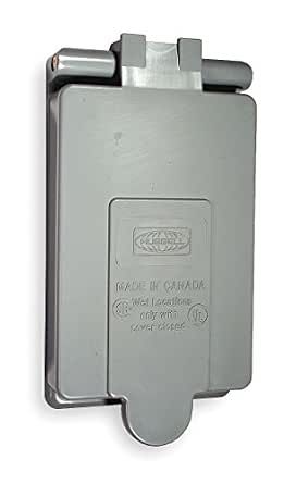 Piastra Di Copertura Per Sollevamento Hubbell HBL74CM23WO - Resistente Alle Intemperie, Gialla, 15-20A