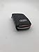 DEFTEN Audi Premium Leather Car Key Chain Coin Holder Zipper Case Remote Wallet Bag Suitable for All Audi Models (Black)