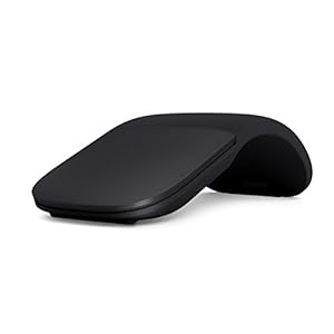 Microsoft Arc Mouse – Black. Sleek,Ergonomic Microsoft Arc Mouse – Black. Sleek,Ergonomic
