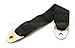 12" Car Seat Belt Extender - Black - Permanent - Fits 99% of Front Seat Belts