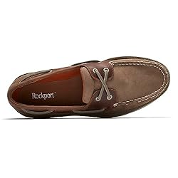 Rockport Men's Perth Shoe, Taupe Nubuck/Beeswax