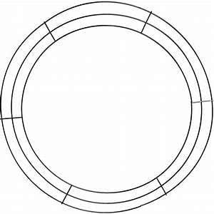 Wreath Hangers - KGUH Round Metal Wire Circle Wreath Frame Form Hanger Green 18 Inch Set of 2 with 12 Garland Ties