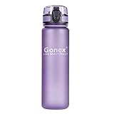 Gonex Sports Tritan Water Bottle 18oz 600ml, Flip Top Lid, Opens With 1-Click, Eco Friendly BPA-Free Plastic for Gym, Yoga, Running, Outdoors, Cycling, and Camping