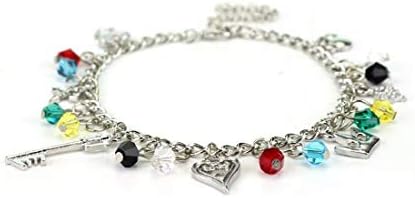 YIYIYYA Women'S Bracelet Kingdom Hearts Crown Heart Perimeter Fashion Bracelet Charm Bracelet Accessories Figure Cosplay Gift