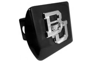 ELEKTROPLATE Baylor University Bears "Black with Chrome BU Emblem" NCAA College Sports Trailer Hitch Cover Fits 2 Inch Auto Car Truck Receiver