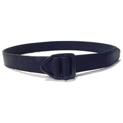 Bison Hvy Duty Belt - Black Buckle - Navy (LG)