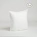 Foamily Throw Pillow Insert 16 x 16 inch (Set of 2) Hypoallergenic 100% Virgin Fiber Bed, Sofa, Couch Decorative Indoor Pillows Made in USA