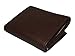 Boys Slim Compact Flap Id and Coin Pocket Trifold Wallet (Dark Brown)