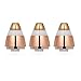 zroven 3pcs Facial Hair Remover Replacement Heads Eyebrow Hair Removal Tool Rose Gold Eyebrow Hair Remover Trimmer Razor Heads Covers for Replacement