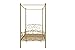 DHP Canopy Metal Sturdy Bed Frame, Twin, Gold