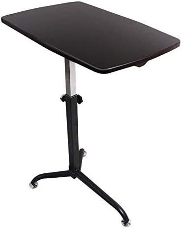 YFUIOVX Folding Table Bedside Sofa Laptop Table (Adjustable Height), Multifunction Dining Table Learn Writing Desk Computer Stand,black,62 * 38 * 91.5cm [Energy Class A]