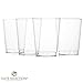 Clear Disposable Plastic Cups 8 Oz. Pack Of (100) Fancy Hard Plastic Cups - Party Accessories - Wedding - Cocktails- Tumblers