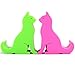 Plinrise Universal Super Cute Phone Holder, Mini Cat Shaped Plastic Cellphone Stand, Animal Phone Mount For All Cellphone 4 Pcs- Rose Red/Orange/Blue/Green