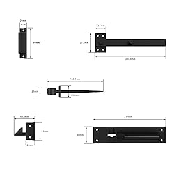 Sdstone Gate Latch Heavy Duty for Wooden