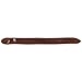Brown Distressed Napoli Leather Slit Closure Simple Strap Bracelet, 11 inches