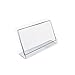 Azar 112727 6-Inch by 4-Inch Horizontal Slanted L-Shape Acrylic Sign Holder, 10 Count