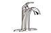 Delta Lahara Chrome Bathroom Faucet 1 Hole, Single Hole Bathroom Sink Faucet for Vanity, Metal Push-Pop Drain Assembly, Chrome 538-MPU-DST