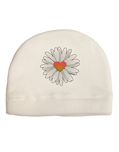TooLoud Pretty Daisy Heart Child Fleece Beanie Cap Hat