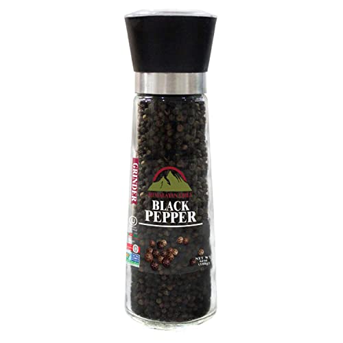Himalayan Chef Black Peppercorns-Tall Glass
