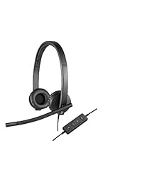 Logitech 981-000574 - Auriculares de diadema con cable (USB, H570e)